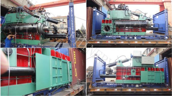 Máy đóng kiện kim loại phế liệu 250 tấn Độ cứng kết cấu đáng tin cậy 3