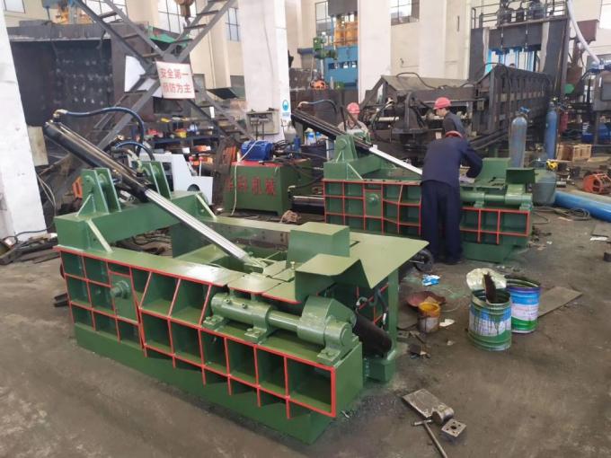 Kinh tế dễ vận hành Máy cân bằng kim loại phế liệu thủy lực Y81-125 cho Máy đóng kiện lon UBC kim loại phế liệu nhẹ 2
