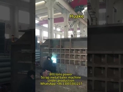 PLC điều khiển kim loại tái chế máy baler tự động 800Tons sức mạnh 700 * 700mm